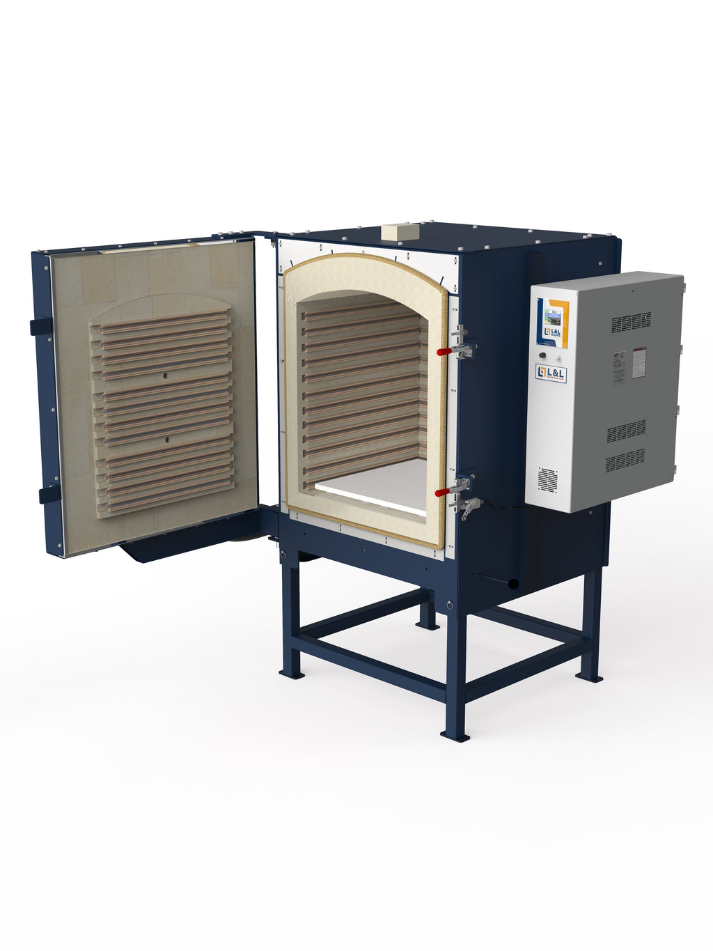 L&L EL2427 Front-Loading Kiln alternate open view