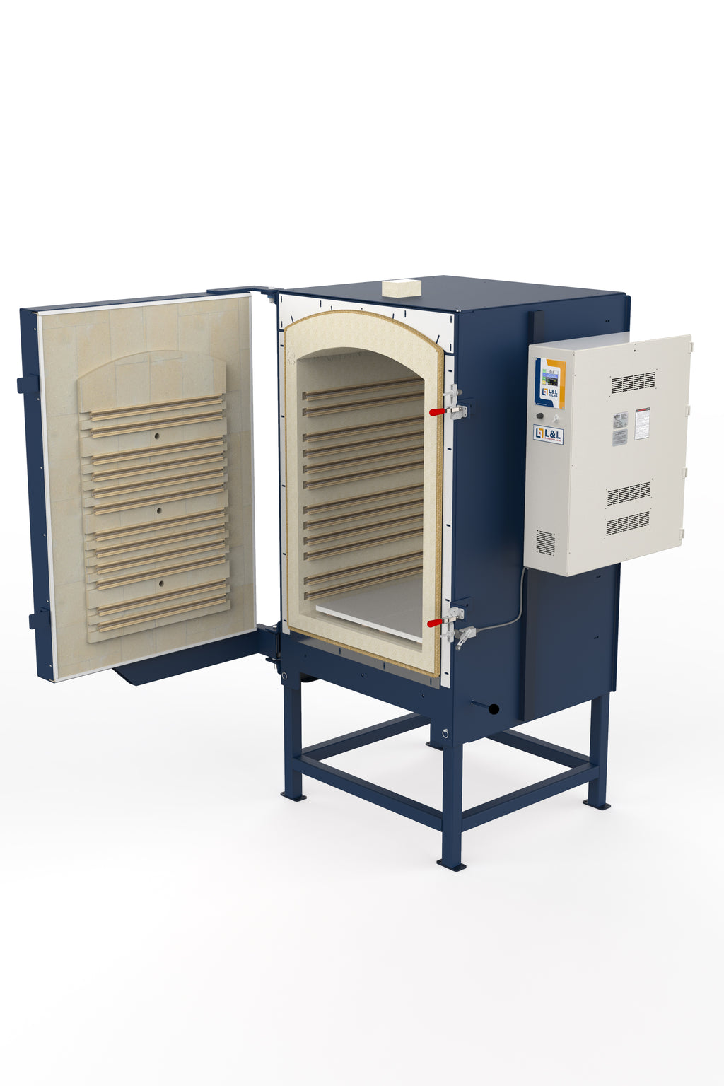 L&L EL2436 Front-Loading Kiln alternate open view