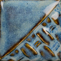 Mayco SW101 Stoned Denim fired glaze sample, cone 6