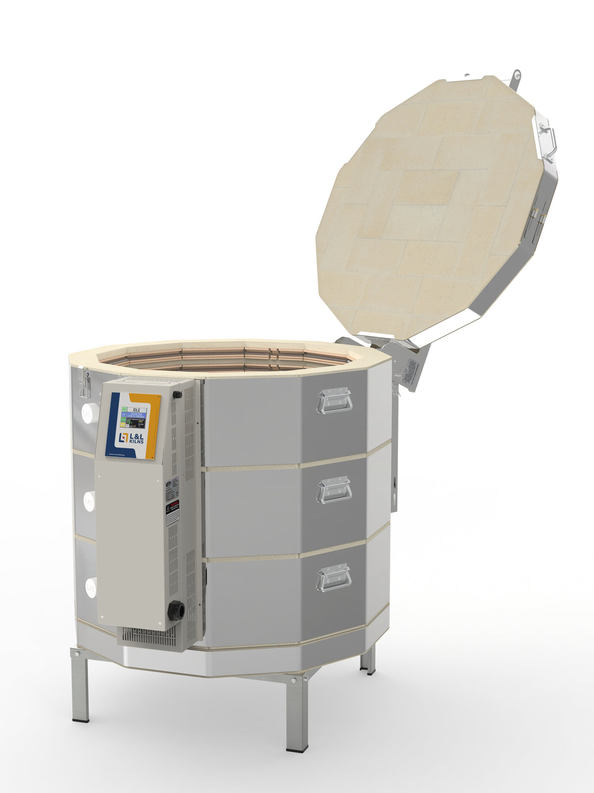 L&L eQ2827-3 Production Kiln alternate open view