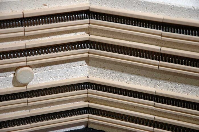 L&L JD2927-JH Crystalline Kiln interior construction detail