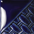 Mayco SW123 Sapphire fired glaze sample, cone 6