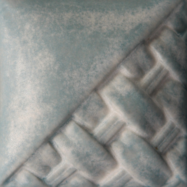 Mayco SW137 Storm Gray fired glaze sample, cone 6
